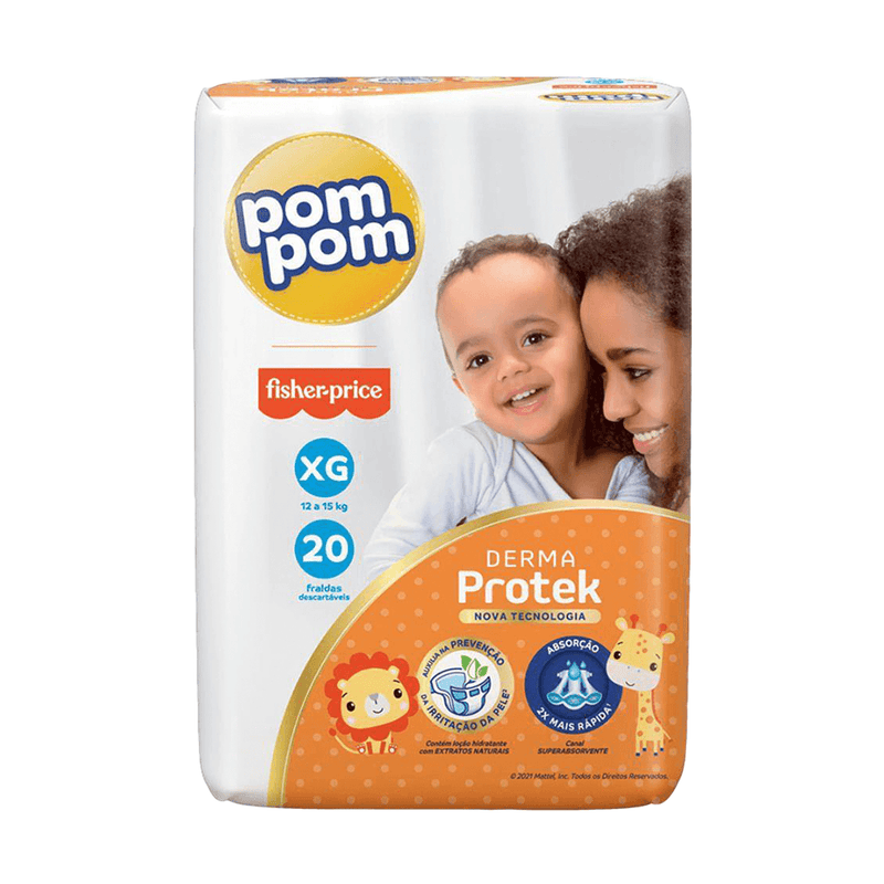 Fralda Pom Pom Derma Protek Jumbo - Blackhurst