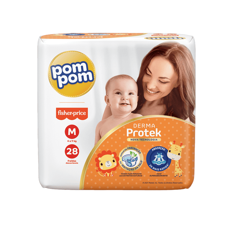 Fralda Pom Pom Derma Protek Jumbo - Blackhurst