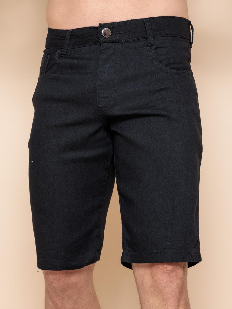 Bermuda masculina jeans preto - Blackhurst