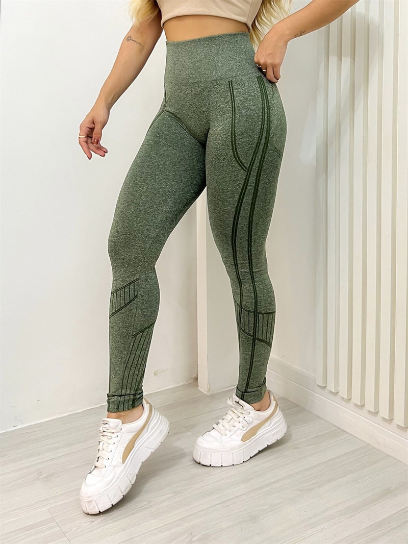 Calça Legging Esportiva Academia Feminina Cintura Alta Elástica Secagem Rápida - Blackhurst