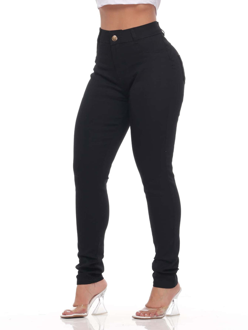 Calça Jeans Feminina Skinny Preto Cintura Alta - Blackhurst