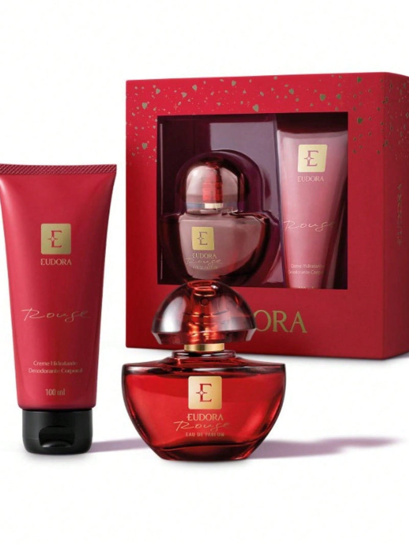 Kit Presente Eudora Rouge: Eau de Parfum 30ml + Creme Hidratante Corporal 100ml - Blackhurst